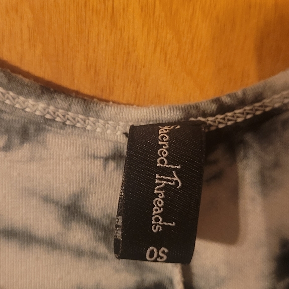 Scared Threads Tye Dyed Cotton handkerchief hem dress pocket. One size M L XL. - Picture 4 of 7